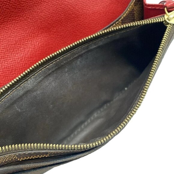 LOUIS VUITTON Portefeuille Emilie Rouge Damier - Long Wallet 390-090125 - Picture 7 of 8